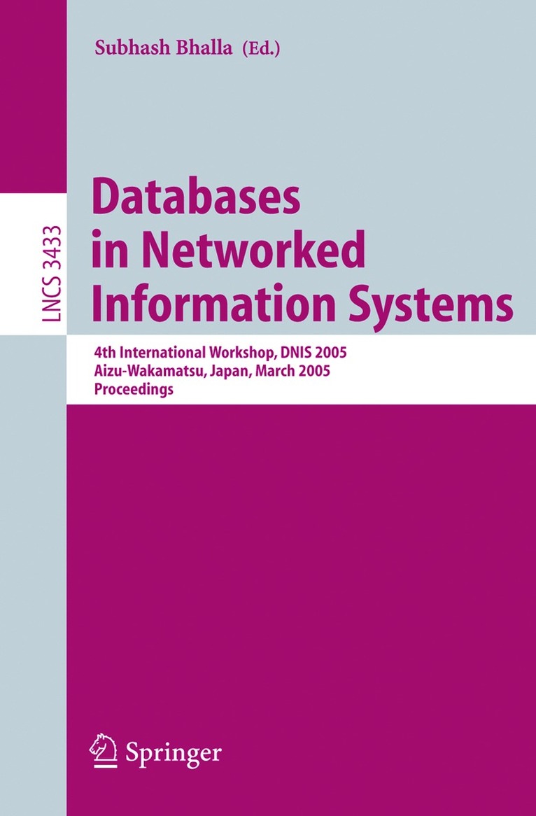 Subhash Bhalla - Databases in Networked Information Systems, Häftad