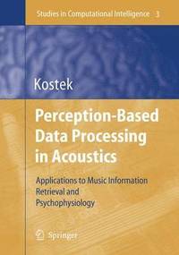 bokomslag Perception-Based Data Processing in Acoustics