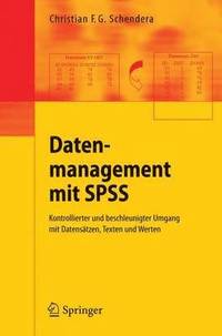 bokomslag Datenmanagement mit SPSS
