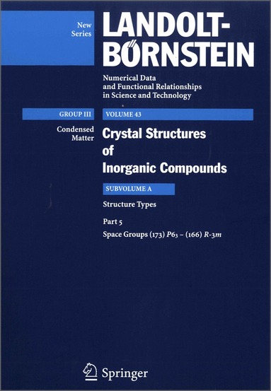 Space groups (173) P63 – (166) R-3m, Inbunden