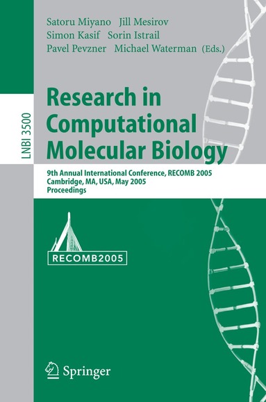 Satoru Miyano, Jill Mesirov, Simon Kasif, Sorin Istrail, Pavel Pevzner, Michael Waterman - Research in Computational Molecular Biology, Häftad