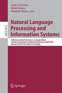 bokomslag Natural Language Processing and Information Systems