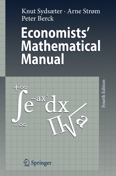 bokomslag Economists' Mathematical Manual