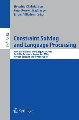 bokomslag Constraint Solving and Language Processing