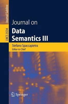 bokomslag Journal on Data Semantics III