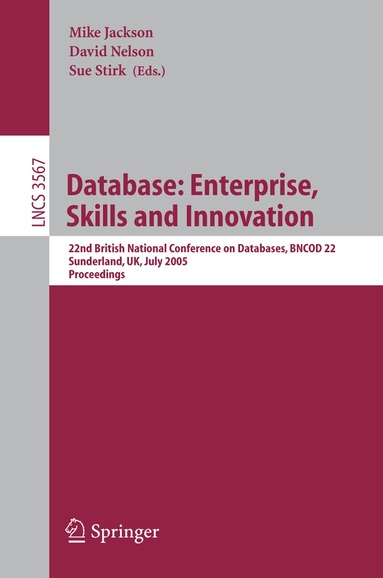 Mike Jackson, David Nelson, Sue Stirk - Database: Enterprise, Skills and Innovation, Häftad