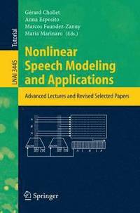bokomslag Nonlinear Speech Modeling and Applications