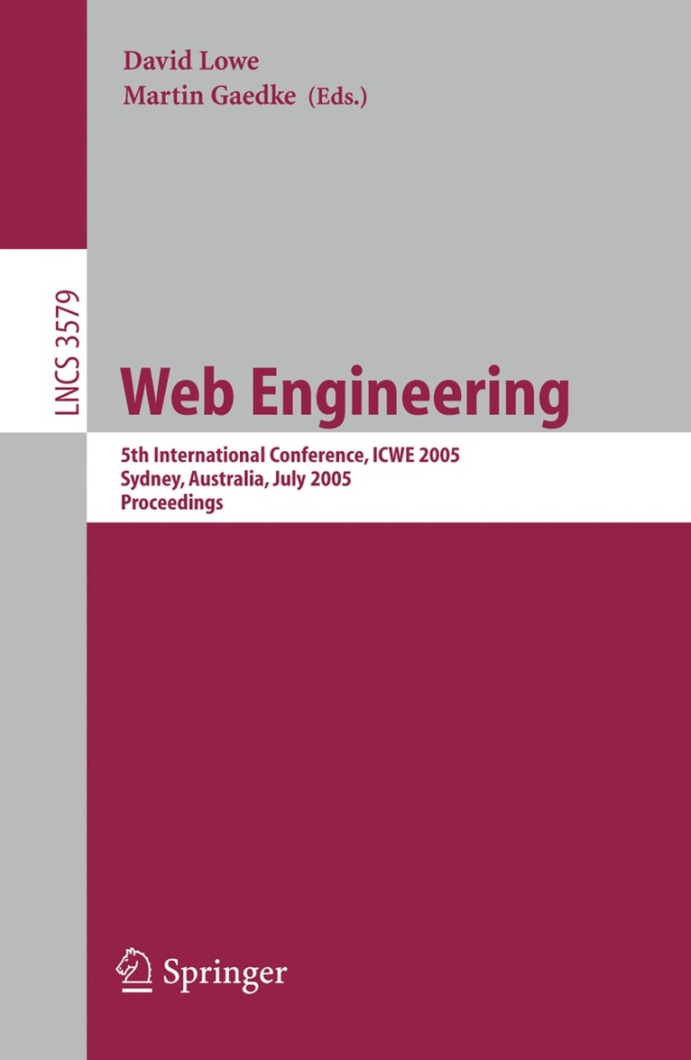 David Lowe, Martin Gaedke - Web Engineering, Häftad