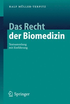 bokomslag Das Recht der Biomedizin