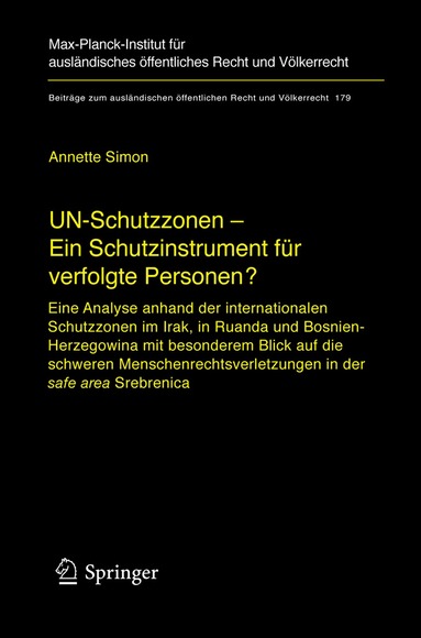Annette Simon - UN-Schutzzonen - Ein Schutzinstrument für verfolgte Personen?, Inbunden