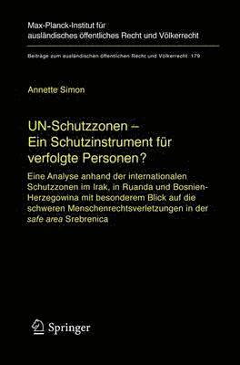 bokomslag UN-Schutzzonen - Ein Schutzinstrument fr verfolgte Personen?