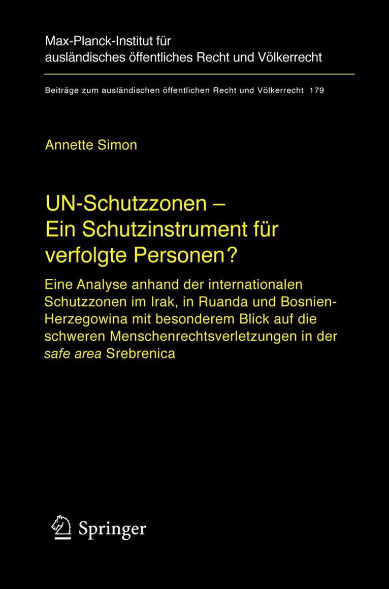Annette Simon - UN-Schutzzonen - Ein Schutzinstrument für verfolgte Personen?, Inbunden