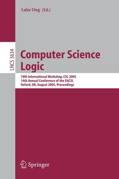 Luke Ong - Computer Science Logic, Häftad