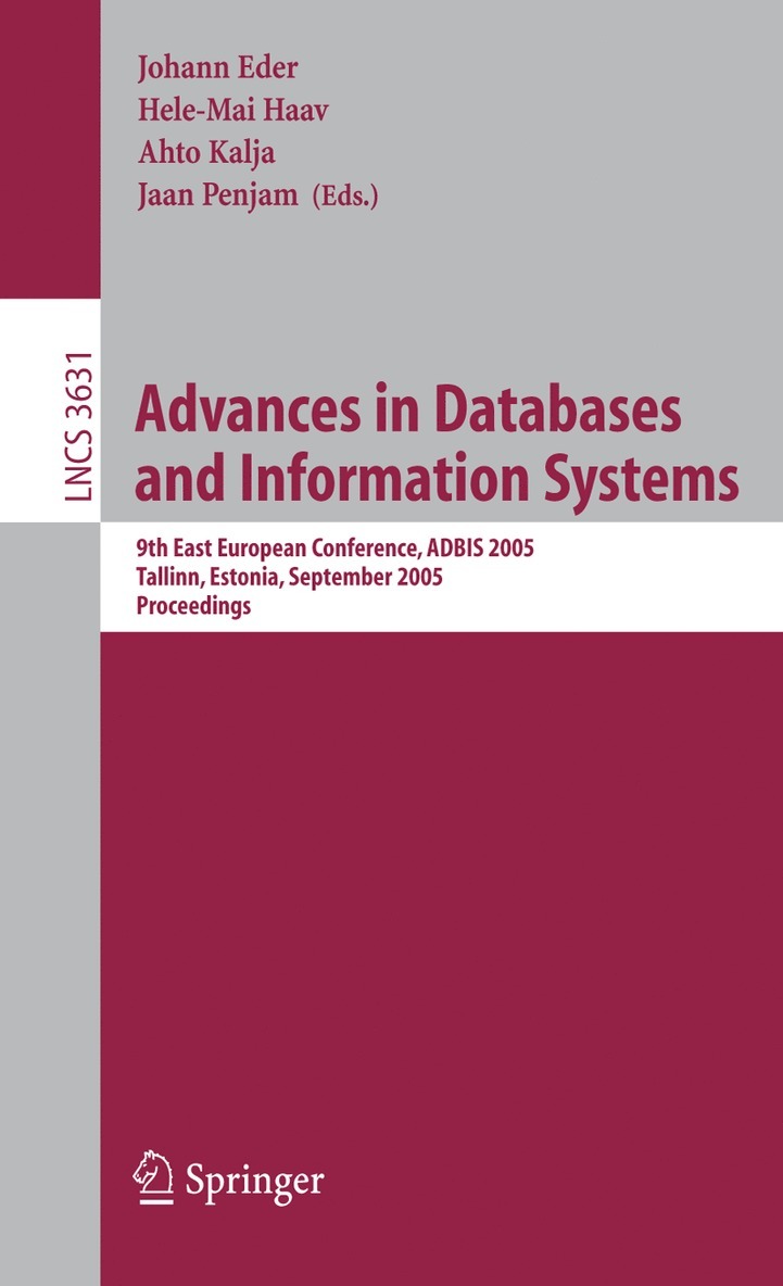 Johann Eder, Hele-Mai Haav, Ahto Kalja, Jaan Penjam - Advances in Databases and Information Systems, Häftad