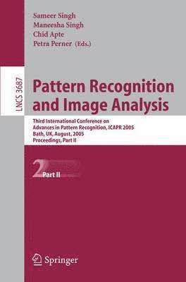 Sameer Singh, Maneesha Singh, Chid Apte, Petra Perner - Pattern Recognition and Image Analysis, Häftad