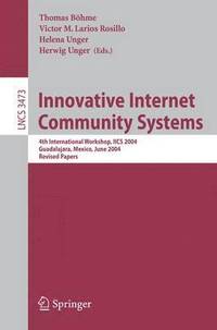 bokomslag Innovative Internet Community Systems