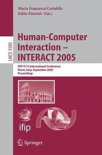 bokomslag Human-Computer Interaction  INTERACT 2005