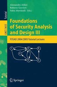 bokomslag Foundations of Security Analysis and Design III