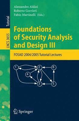 bokomslag Foundations of Security Analysis and Design III