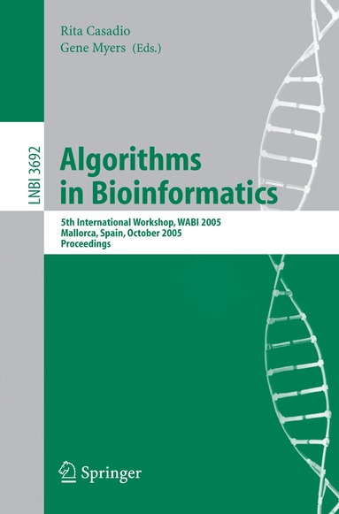 Rita Casadio, Gene Myers - Algorithms in Bioinformatics, Häftad