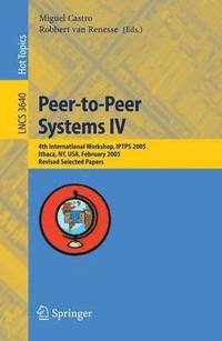bokomslag Peer-to-Peer Systems IV