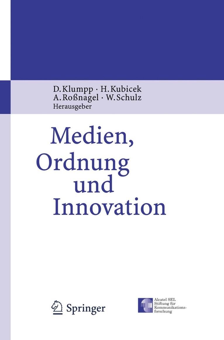 Medien, Ordnung und Innovation 1