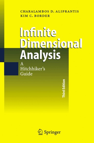 Charalambos D. Aliprantis, Kim C. Border - Infinite Dimensional Analysis, Inbunden