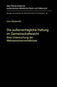 bokomslag Die außervertragliche Haftung im Gemeinschaftsrecht