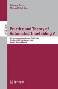 bokomslag Practice and Theory of Automated Timetabling V