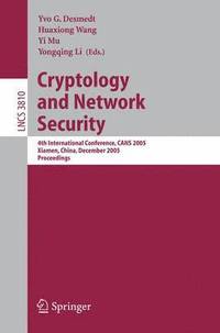 bokomslag Cryptology and Network Security