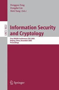 bokomslag Information Security and Cryptology