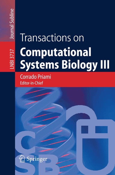 Corrado Priami, Emanuela Merelli, Pedro Pablo Gonzalez, Andrea Omicini - Transactions on Computational Systems Biology III, Häftad