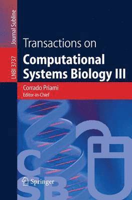 bokomslag Transactions on Computational Systems Biology III