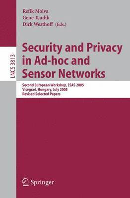 bokomslag Security and Privacy in Ad-hoc and Sensor Networks