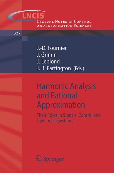 Jean-Daniel Fournier, Jose Grimm, Juliette Leblond, Jonathan R. Partington - Harmonic Analysis and Rational Approximation, Häftad
