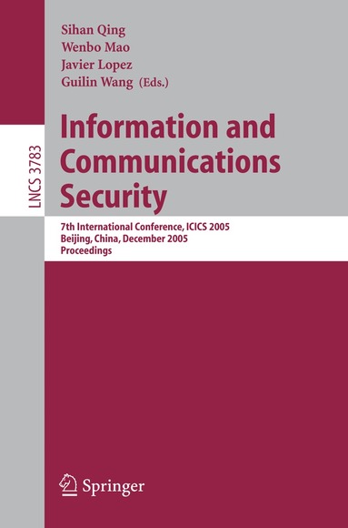 Wenbo Mao, Guilin Wang - Information and Communications Security, Häftad