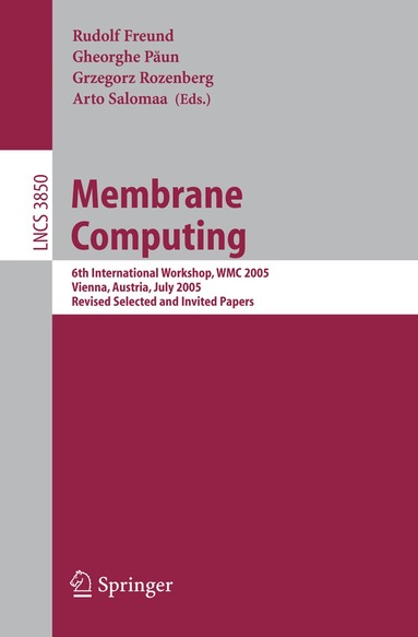 Rudolph Freund, Gheorghe Paun, Grzegorz Rozenberg, Arto Salomaa - Membrane Computing, Häftad