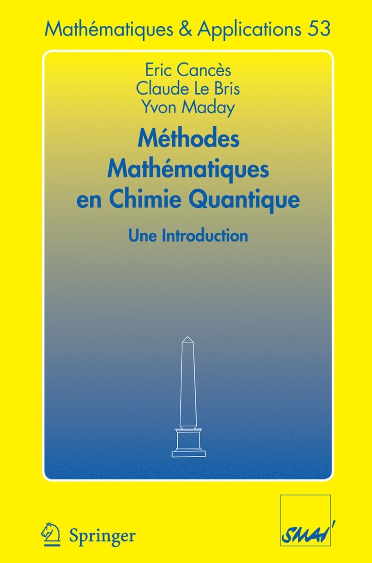 Mthodes mathmatiques en chimie quantique. Une introduction 1