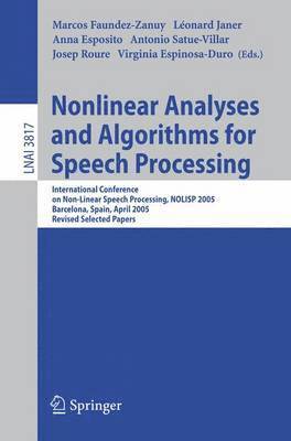bokomslag Nonlinear Analyses and Algorithms for Speech Processing
