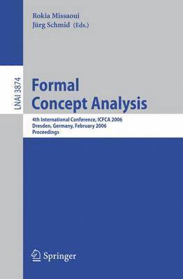 Rokia Missaoui, Jürg Schmid - Formal Concept Analysis, Häftad