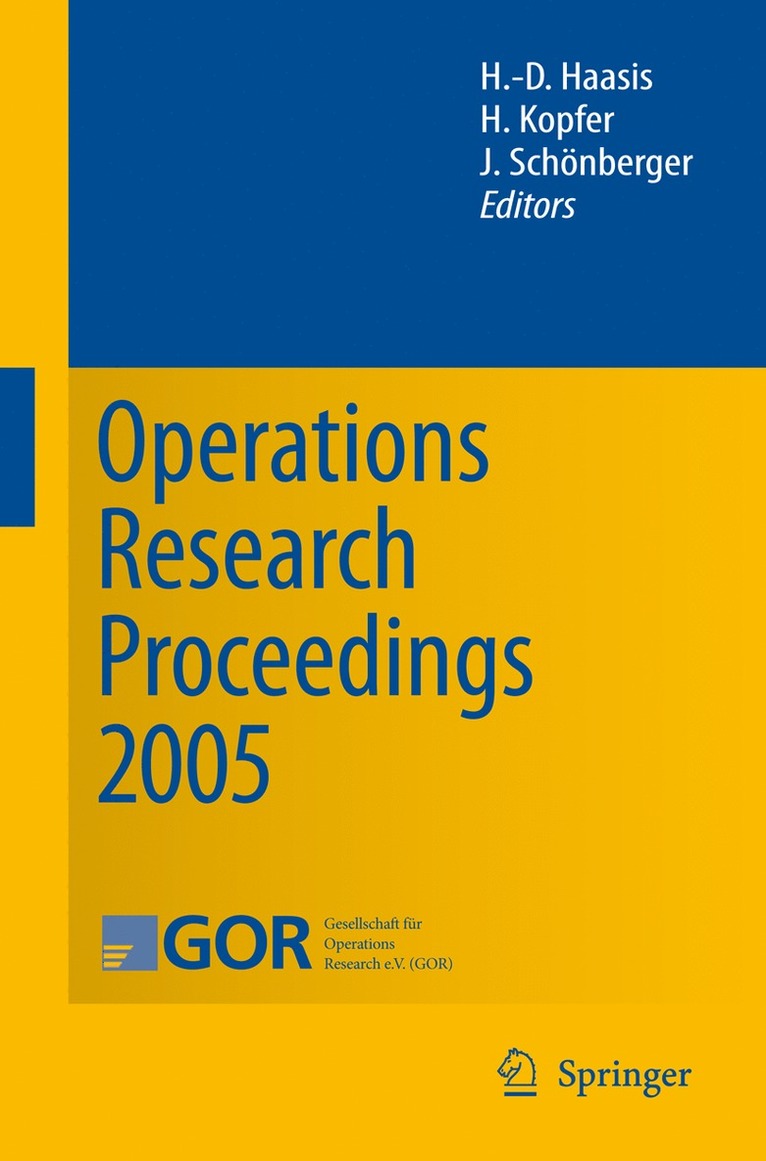 Operations Research Proceedings 2005 1