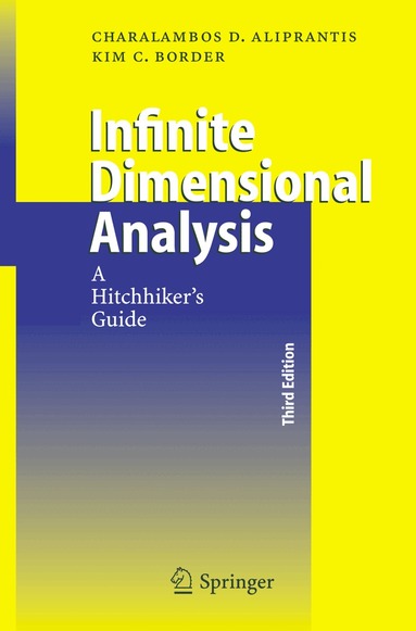 Charalambos D. Aliprantis, Kim C. Border - Infinite Dimensional Analysis, Häftad