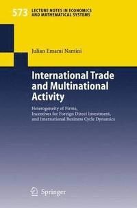 bokomslag International Trade and Multinational Activity