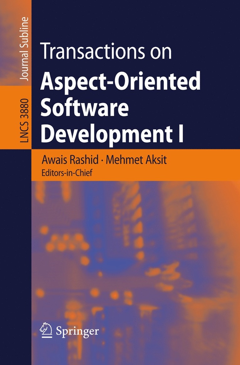 Awais Rashid, Mehmet Aksit - Transactions on Aspect-Oriented Software Development I, Häftad