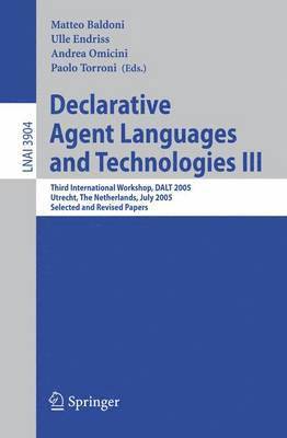 bokomslag Declarative Agent Languages and Technologies III