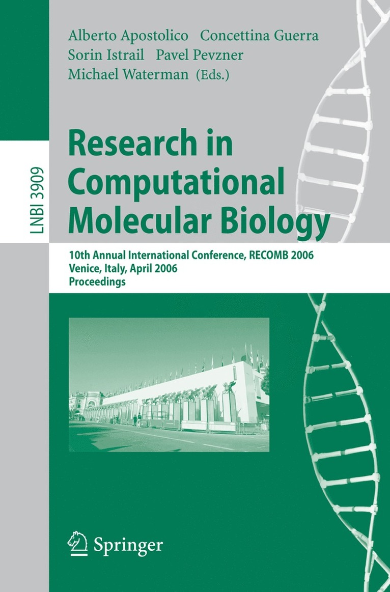Alberto Apostolico, Concettina Guerra, Sorin Istrail, Pavel Pevzner, Michael Waterman - Research in Computational Molecular Biology, Häftad
