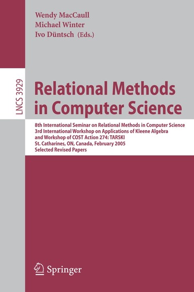 Wendy MacCaull, Michael Winter, Ivo Düntsch - Relational Methods in Computer Science, Häftad