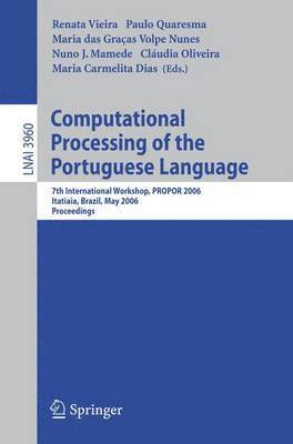 bokomslag Computational Processing of the Portuguese Language