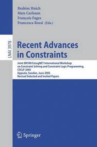 bokomslag Recent Advances in Constraints