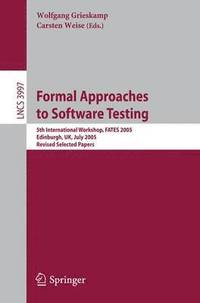 bokomslag Formal Approaches to Software Testing